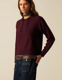 Hot NÍCOLI JERSEY PUNTO LAZO MORA Morados