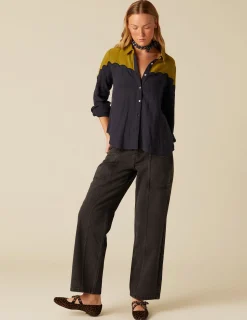 Cheap NÍCOLI PANTALÓN ANCHO BOLSILLOS ANTRACITA Grisesantracitas