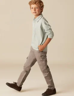 New NÍCOLI PANTALÓN CARGO LARGO GRIS CLARO Grisesclaros