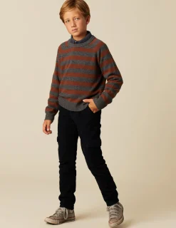 Cheap NÍCOLI PANTALÓN CARGO LARGO PANA AZUL Grisesantracitas