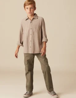 Outlet NÍCOLI PANTALÓN CARGO LARGO VERDE Verdesoscuros