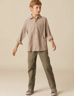 Outlet NÍCOLI PANTALÓN CARGO LARGO VERDE Verdesoscuros