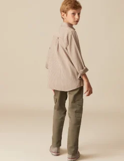 Outlet NÍCOLI PANTALÓN CARGO LARGO VERDE Verdesoscuros