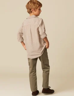 Best NÍCOLI PANTALÓN CARGO LARGO VERDE Verdesoscuros