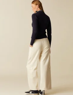 Discount NÍCOLI PANTALÓN CRUCE BOLSILLOS CRUDO Crudos