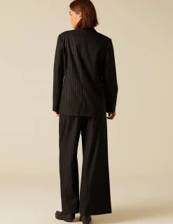 Discount NÍCOLI PANTALÓN DOBLE RAYA BRILO Negros