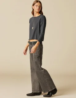 Sale NÍCOLI PANTALÓN GRIS BOLSILLOS COSTURAS Grises