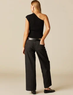 Outlet NÍCOLI PANTALÓN LENTEJUELAS GRANATE PLATEADO Grisesantracitas