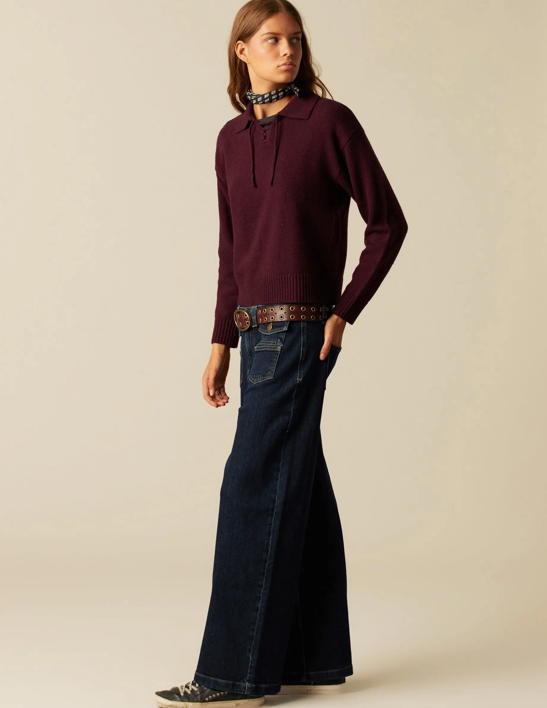 Online NÍCOLI PANTALÓN MIX BOLSILLOS BLUE BLACK Azulvaquero