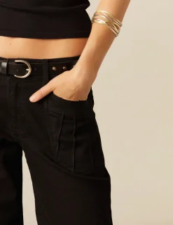 Discount NÍCOLI PANTALÓN NEGRO BOLSILLOS COSTURAS Negros