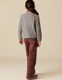 Flash Sale NÍCOLI PANTALÓN PRINT CONTRASTE Granate