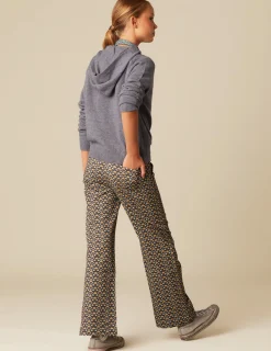 Shop NÍCOLI PANTALÓN PRINT GEOMéTRICO Marrones