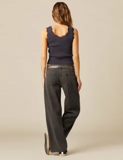 Fashion NÍCOLI PANTALÓN TACHAS SOLES GRIS Grises