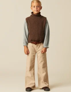 Best Sale NÍCOLI PANTALÓN WIDE LEG PANA ARENA Crudos