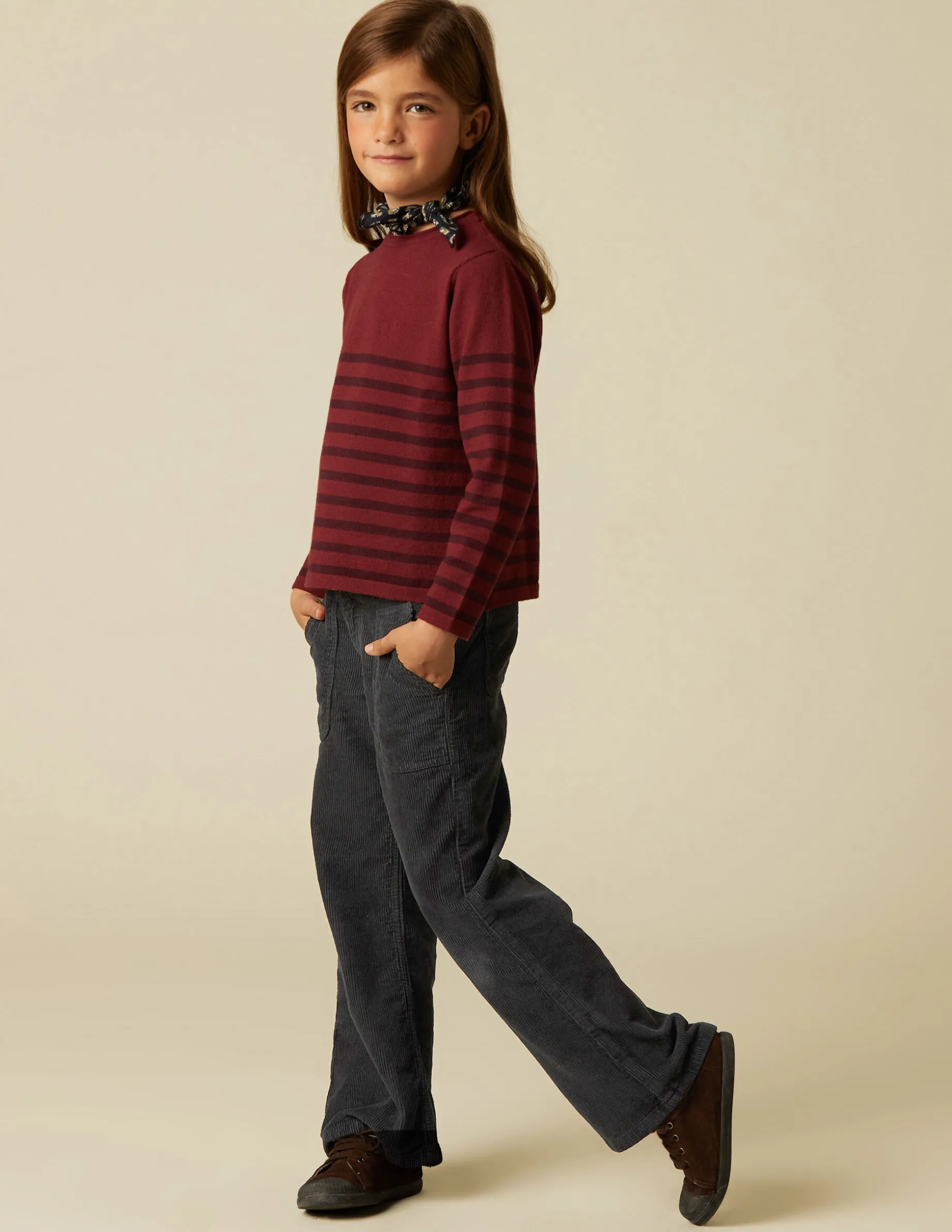 Cheap NÍCOLI PANTALÓN WIDE LEG PANA AZUL Grisesantracitas