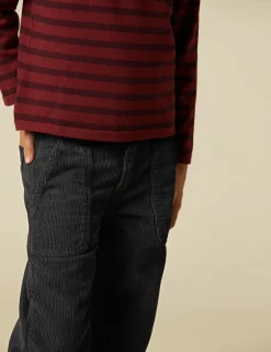 Cheap NÍCOLI PANTALÓN WIDE LEG PANA AZUL Grisesantracitas