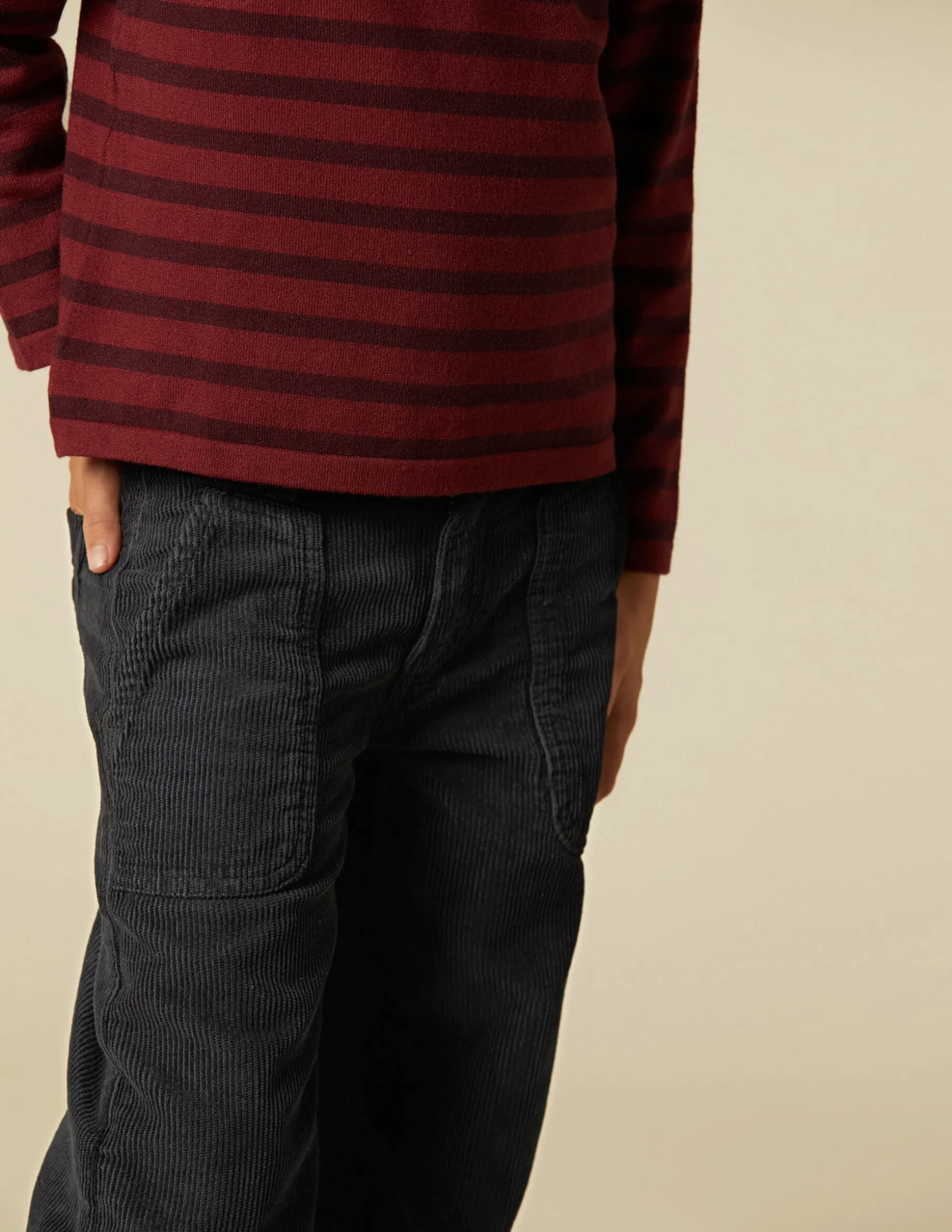 Cheap NÍCOLI PANTALÓN WIDE LEG PANA AZUL Grisesantracitas