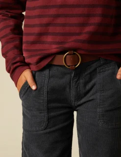 New NÍCOLI PANTALÓN WIDE LEG PANA AZUL Grisesantracitas