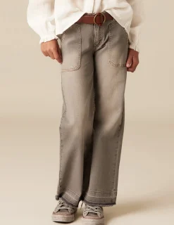 Clearance NÍCOLI PantalÓn wide leg vaquero gris claro Grisesclaros