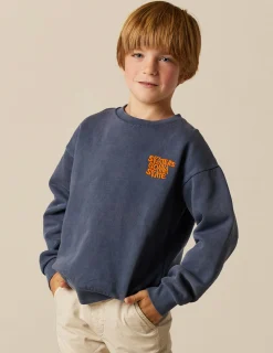 Store NÍCOLI SUDADERA "SKATE" AZUL Azulesoscuros