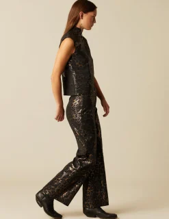 Store NÍCOLI TOP ANIMAL PRINT BRILLO Metalizados