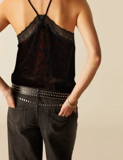 Flash Sale NÍCOLI TOP LENCERO ANIMAL PRINT Marrones