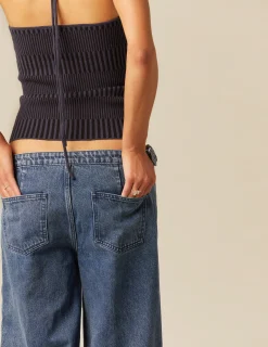 Store NÍCOLI TOP TIRANTES NEGRO Y AZUL CANALé Azules