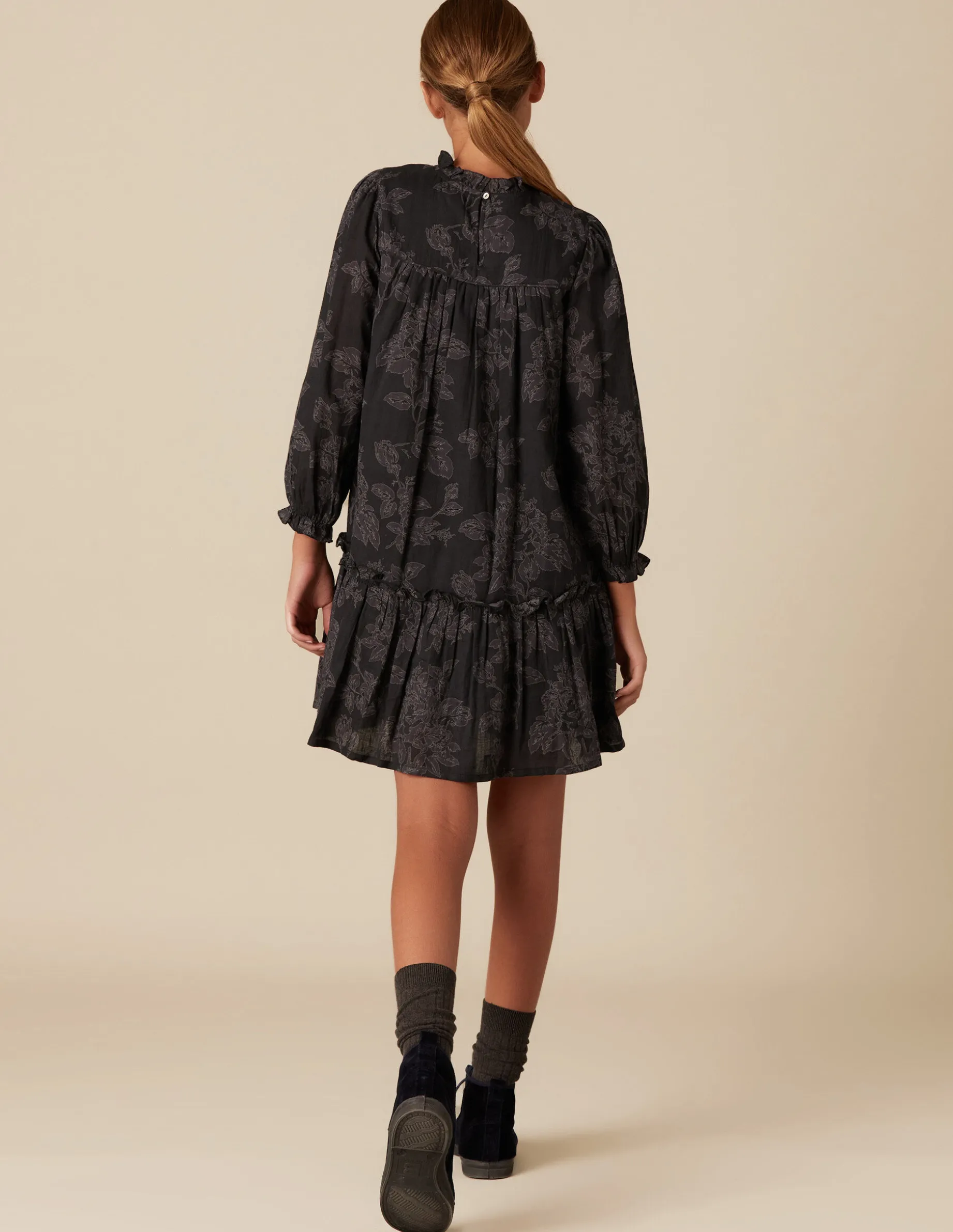 Clearance NÍCOLI VESTIDO CONTRASTE ANTRACITA Grisesantracitas