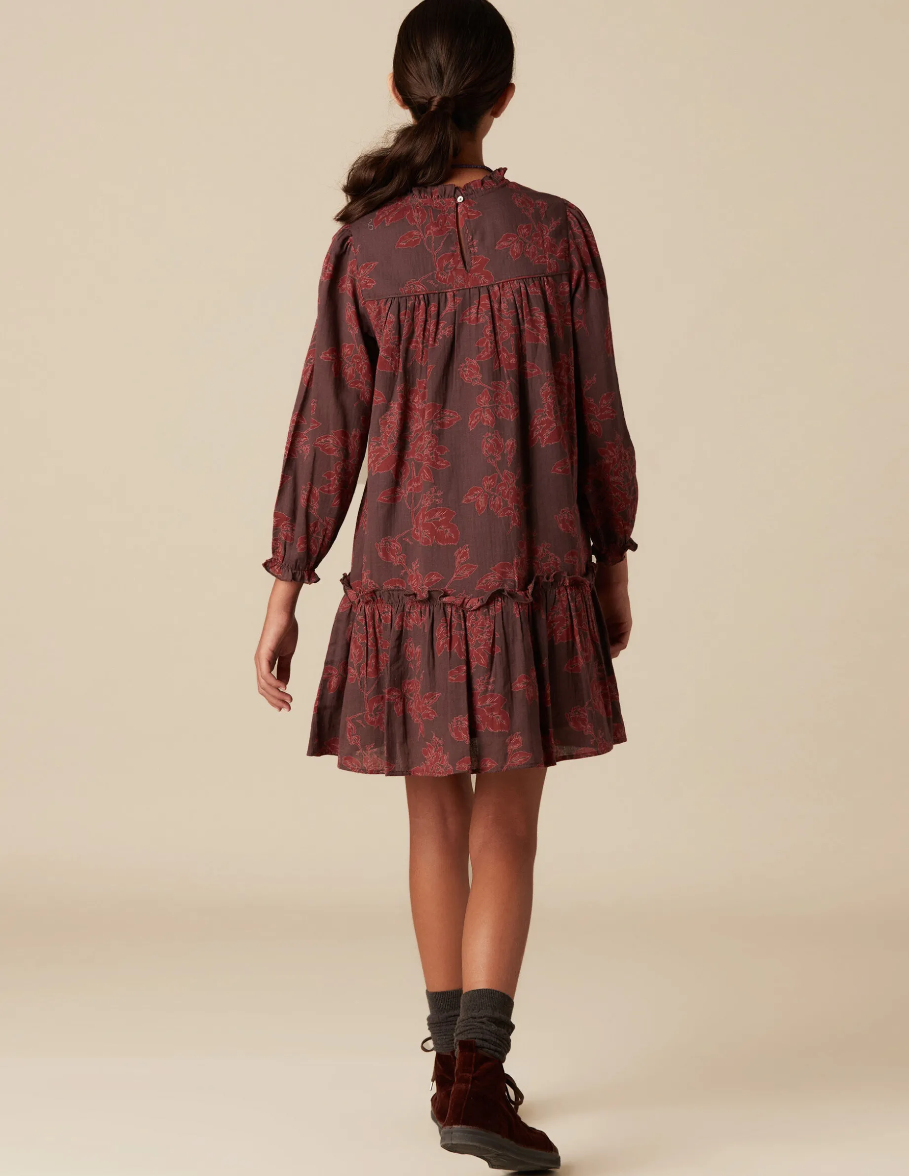 Best Sale NÍCOLI VESTIDO CONTRASTE Granate