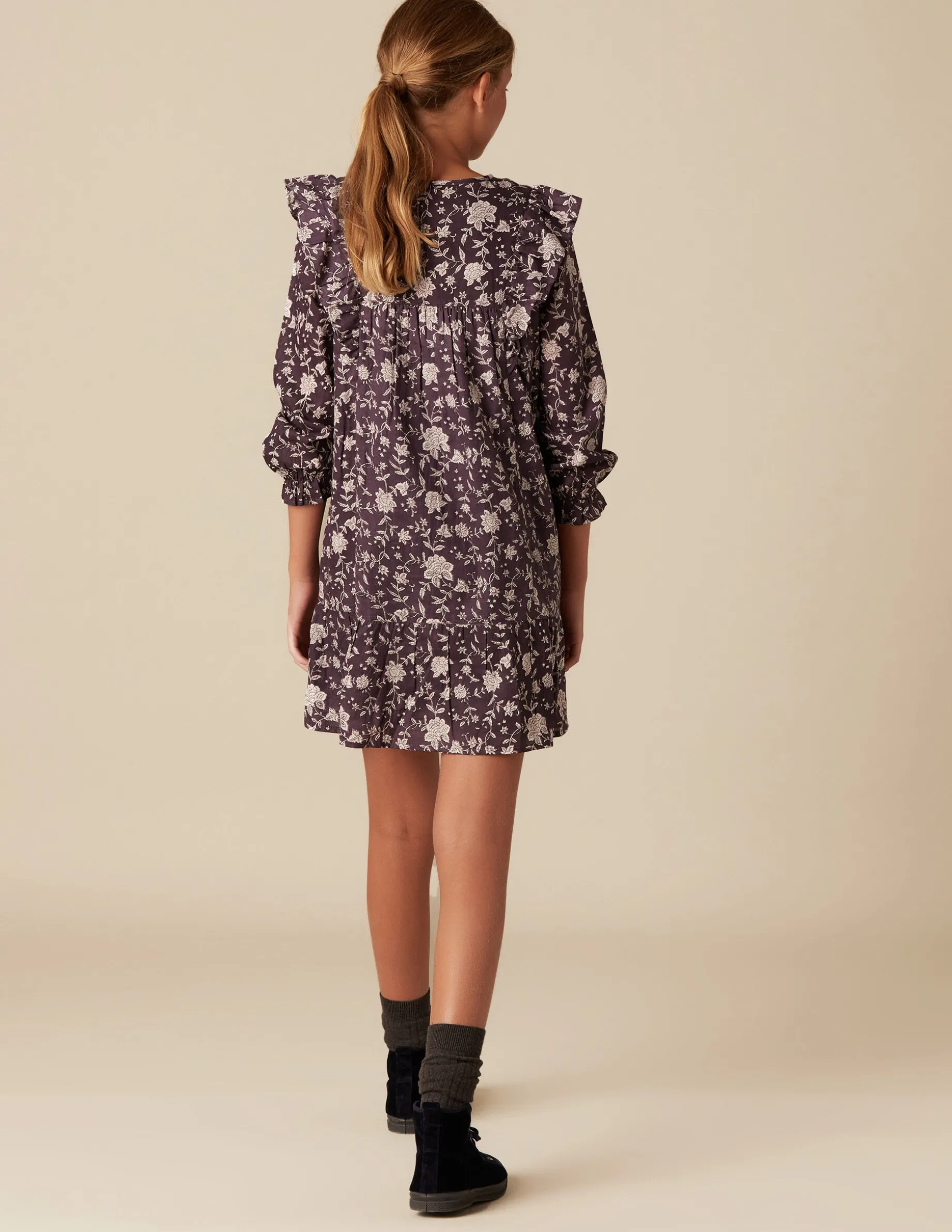 Clearance NÍCOLI VESTIDO FLOR INDIA MORA Morados