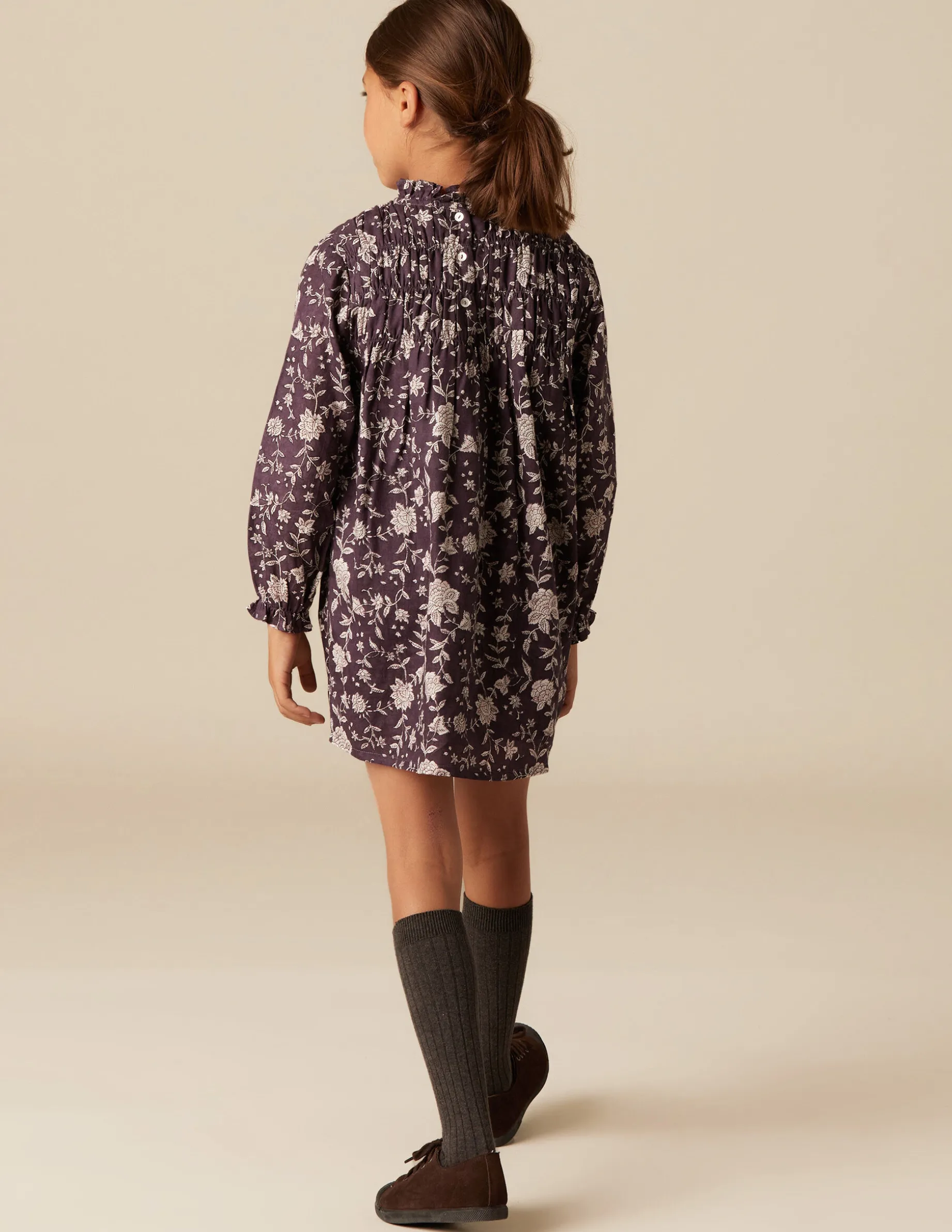 Store NÍCOLI VESTIDO FLOR INDIA MORA Morados