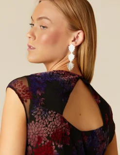 New NÍCOLI VESTIDO FLOR TULLE NEGRO Morados